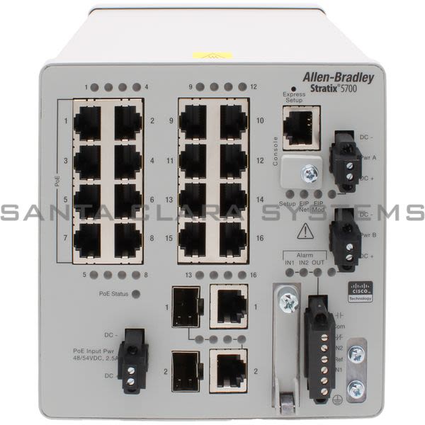 Allen Bradley 1783-BMS12T4E2CGL Stratix 5700 18 port managed switch
 Product Image