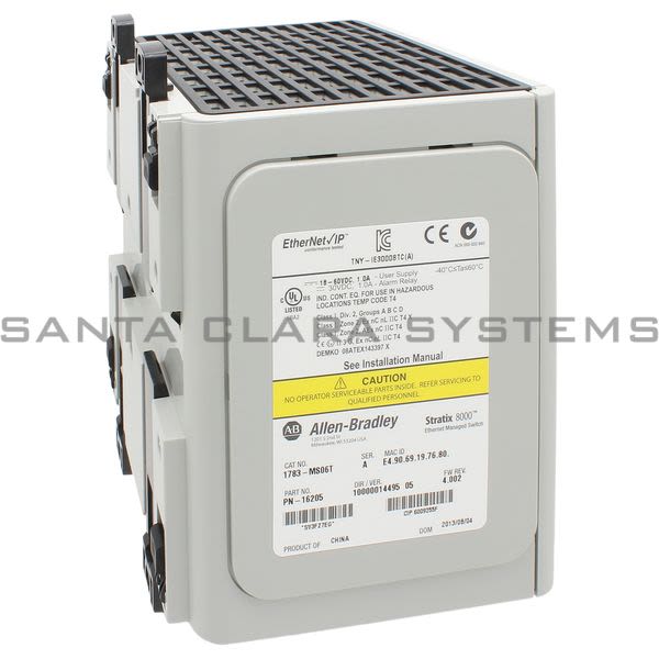 Allen Bradley 1783-MS06T  Managed Switch | Stratix 8000 Product Image