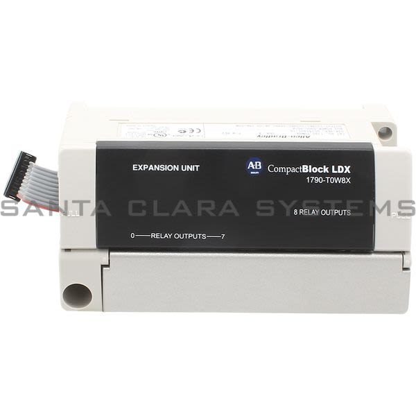 Allen Bradley 1790-T0W8X 8-RELAY Out Expansion Block | Compactblock LDX I/O Product Image