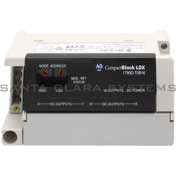 Allen Bradley 1790D-T0B16 Output Base Block | Compactblock LDX I/O Product Image