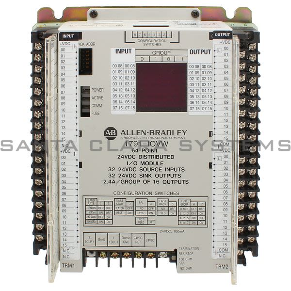 Allen Bradley 1791-IOVW Block I/O, 24V DC, 64 PT Module Product Image