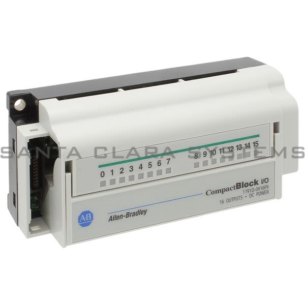 Allen Bradley 1791D-0V16PX 24 VDC Compactblock I/O Expansion, 16 Out Sink Product Image