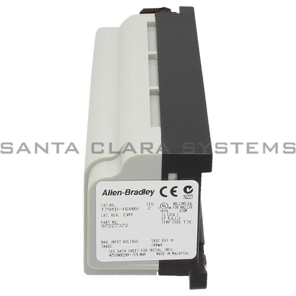 Allen Bradley 1791D-16V0X 24VDC Compactblock I/O Expansion, 16 In Source Product Image