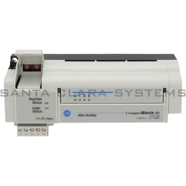 Allen Bradley 1791D-4B0 DNET 24VDC Cblock I/O, 4 In Sink (Not Expandable) Product Image