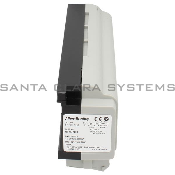 Allen Bradley 1791D-4B0 DNET 24VDC Cblock I/O, 4 In Sink (Not Expandable) Product Image