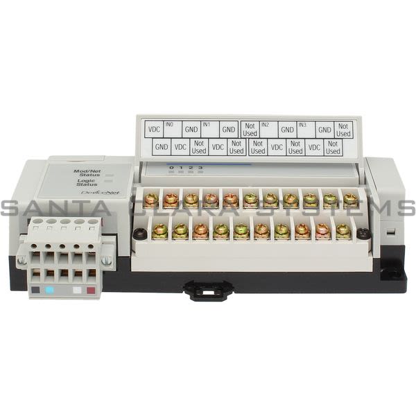 Allen Bradley 1791D-4B0 DNET 24VDC Cblock I/O, 4 In Sink (Not Expandable) Product Image