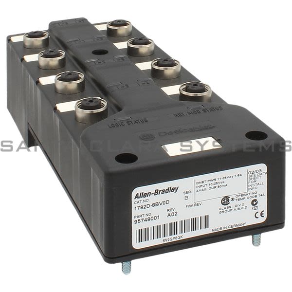 Allen Bradley 1792D-8BV0D I/O Block | DeviceNet Product Image