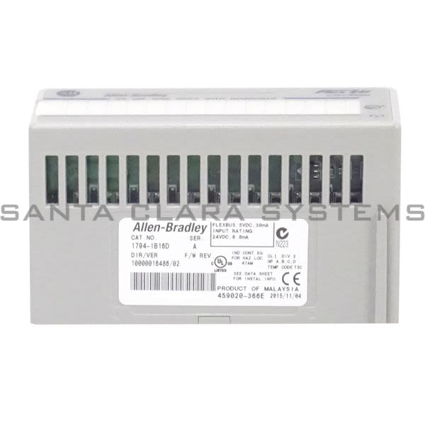 Allen Bradley 1794-IB16D 16 Input Sink Diagnostic Module | FlexLogix Product Image