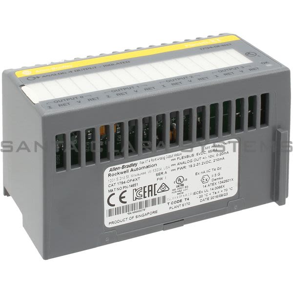 Allen Bradley 1794-OF4IXT Isolated Analog Output Module | FlexLogix Product Image