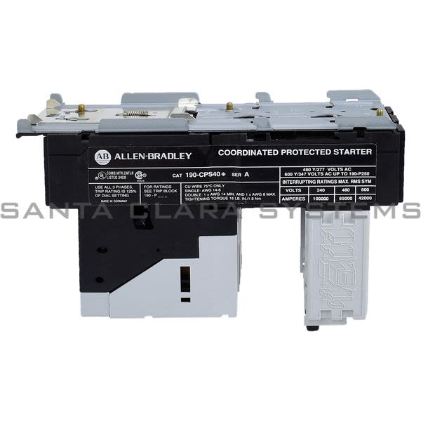 Allen Bradley 190-CPS40A Starter Assembly Product Image