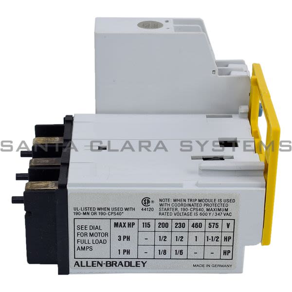 Allen Bradley 190-P024R  Motor Protection Trip Block Product Image