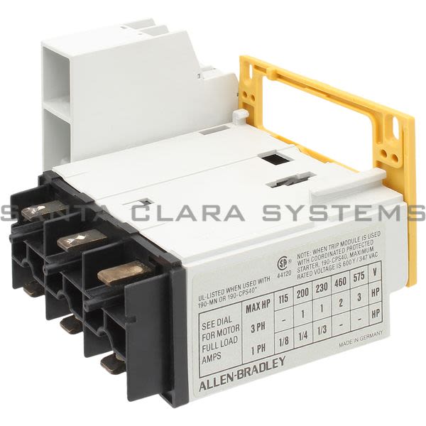 Allen Bradley 190-P040R  Trip Unit With Relay Contact Product Image