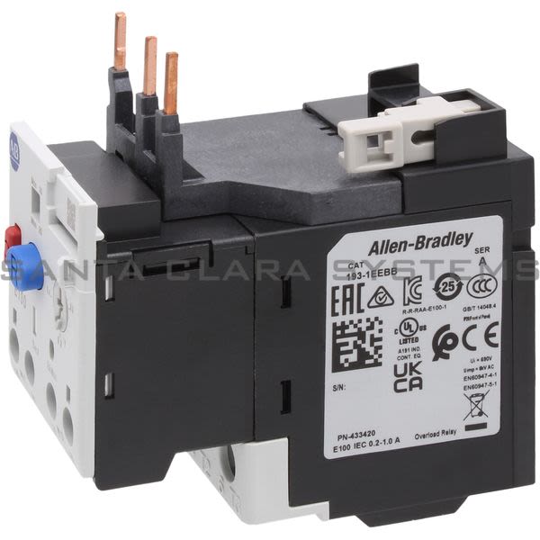 Allen Bradley 193-1EEBB Overload Relay Product Image