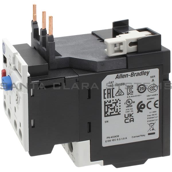 Allen Bradley 193-1EFBB Overload Relay Product Image