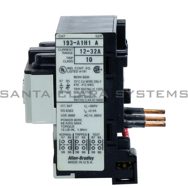 Allen Bradley 193-A1H1 Overload Relay Product Image