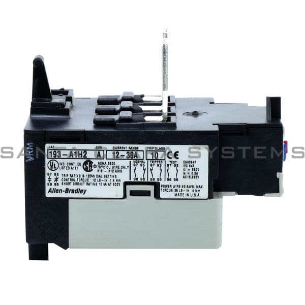 Allen Bradley 193-A1H2 Overload Relay Product Image