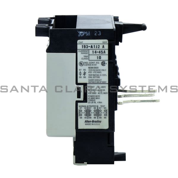 Allen Bradley 193-A1J2 Overload Relay Product Image