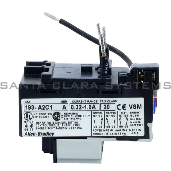 Allen Bradley 193-A2C1 Overload Relay Product Image