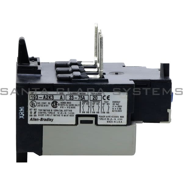 Allen Bradley 193-A2K3 Overload Relay Product Image