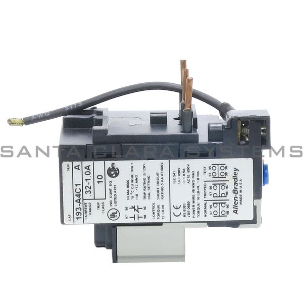 Allen Bradley 193-A4C1 Overload Relay Product Image
