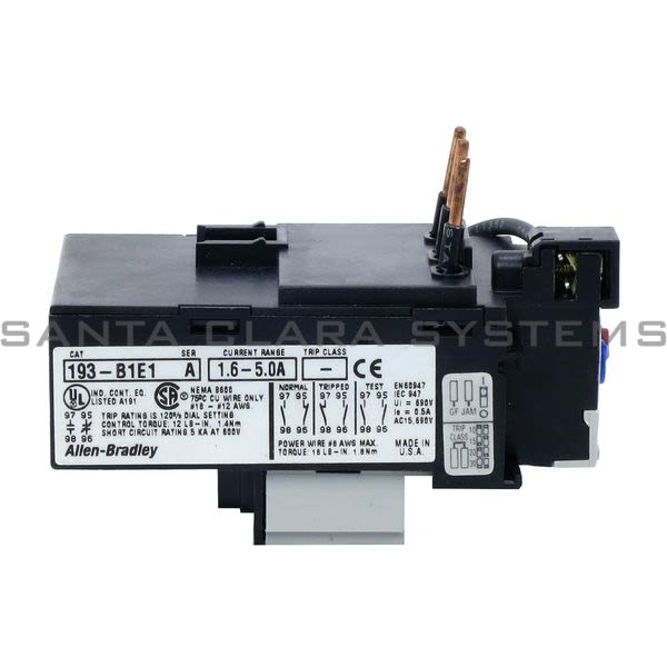 Allen Bradley 193-B1E1 Overload Relay Product Image