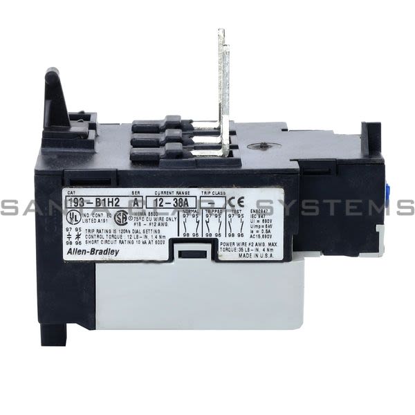 Allen Bradley 193-B1H2 Overload Relay Product Image