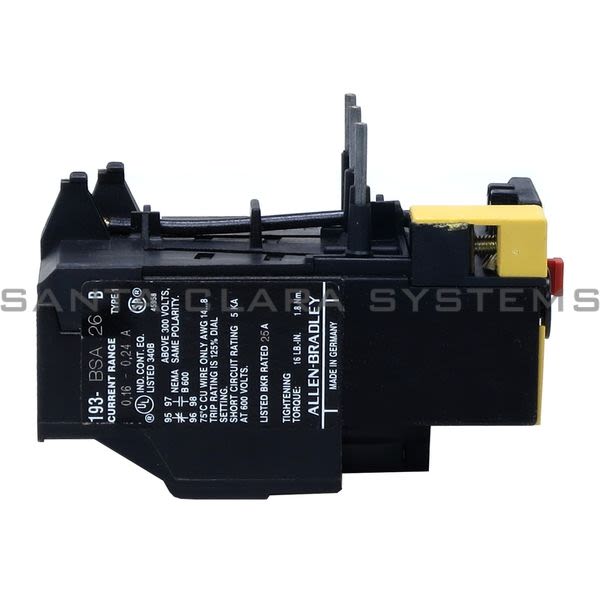 Allen Bradley 193-BSA26 Overload Relay Product Image