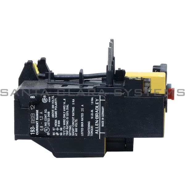 Allen Bradley 193-BSB12 Overload Relay Product Image