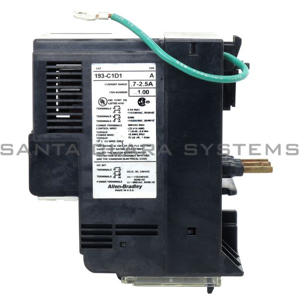 Allen Bradley 193-C1D1 Overload Relay Product Image
