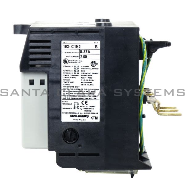 Allen Bradley 193-C1H2 Overload Relay Product Image