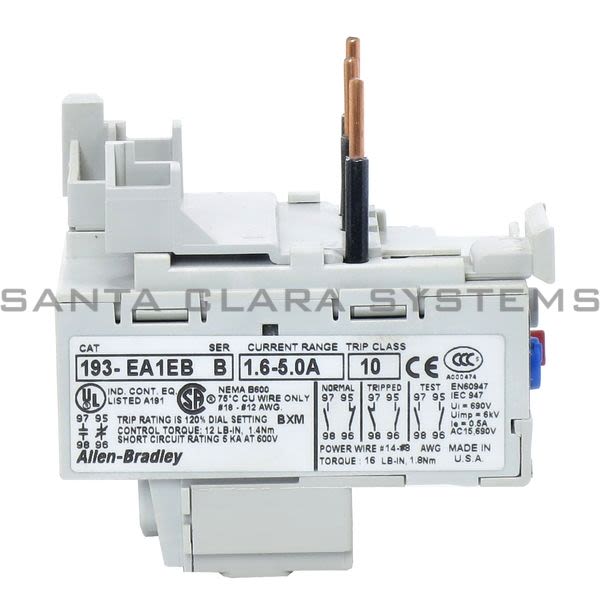 Allen Bradley 193-EA1EB Overload Relay Product Image