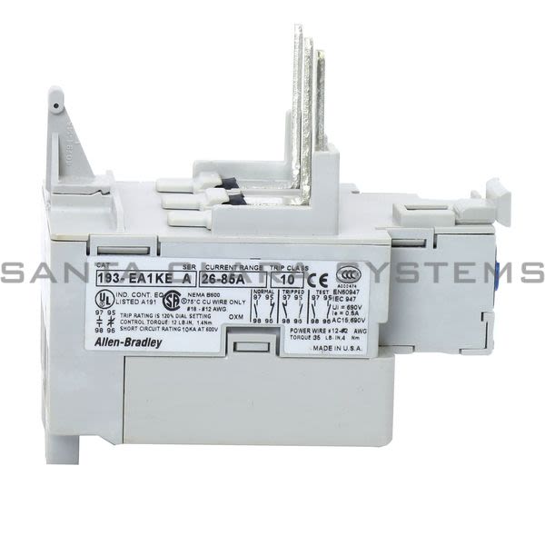 Allen Bradley 193-EA1KE Overload Relay Product Image