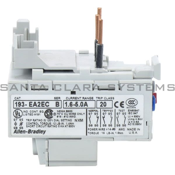Allen Bradley 193-EA2EC Overload Relay Product Image