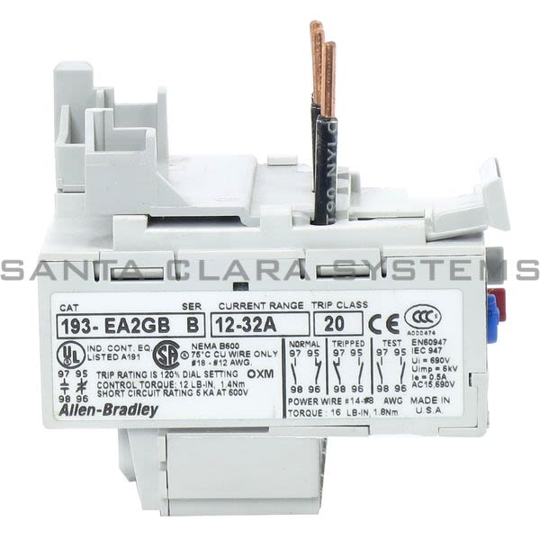 Allen Bradley 193-EA2GB Overload Relay Product Image