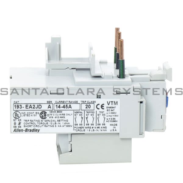 Allen Bradley 193-EA2JD Overload Relay Product Image