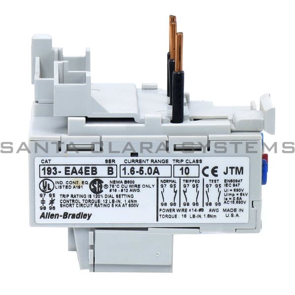 Allen Bradley 193-EA4EB Overload Relay Product Image