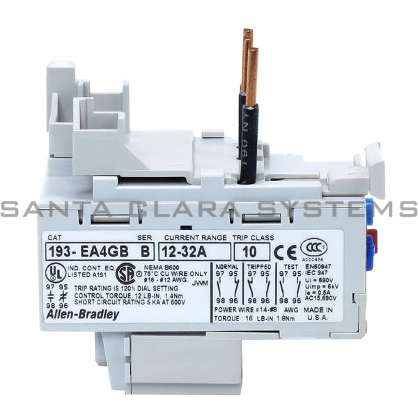 Allen Bradley 193-EA4GB Overload Relay Product Image