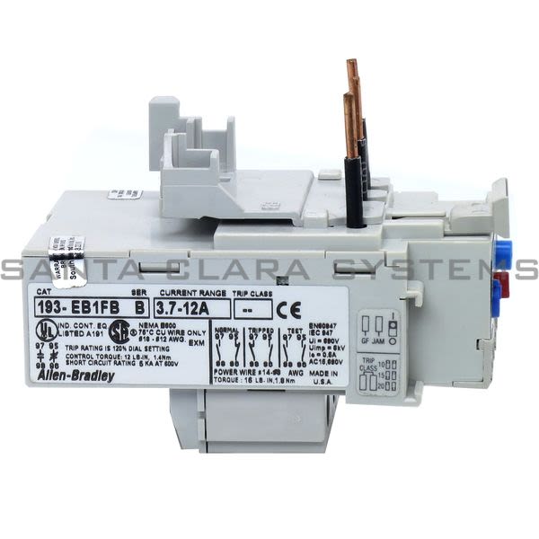 Allen Bradley 193-EB1FB Overload Relay Product Image