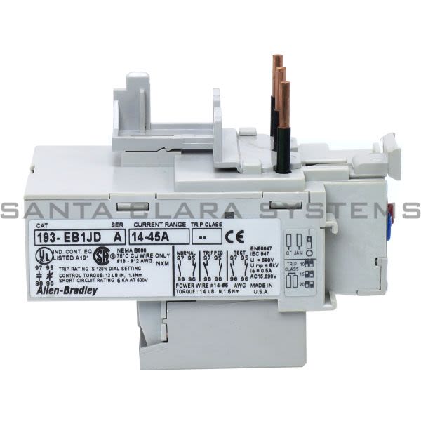 Allen Bradley Solid State Overload Relay 193EB1JD En stock y listos