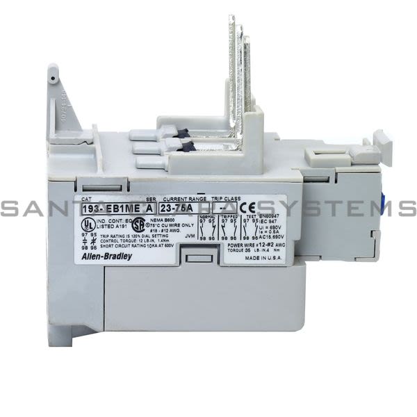 Allen Bradley 193-EB1ME Overload Relay Product Image