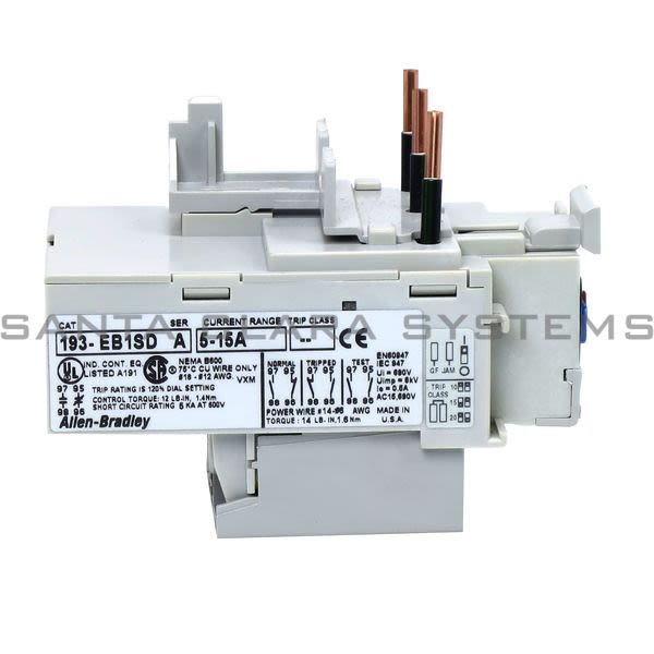 Allen Bradley 193-EB1SD  Overload Relay Product Image