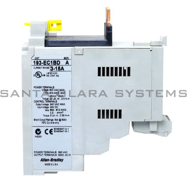 Allen Bradley 193-EC1BD Overload Relay Product Image