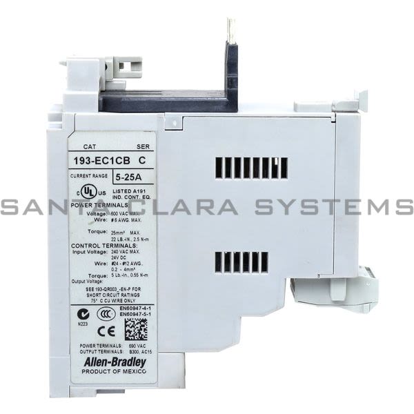 Allen Bradley 193-EC1CB Overload Relay Product Image