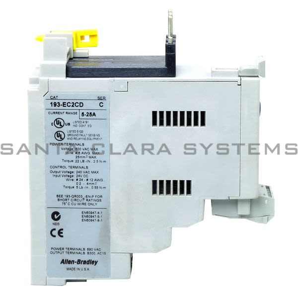 193EC2CD Allen Bradley Overload Relay Santa Clara Systems