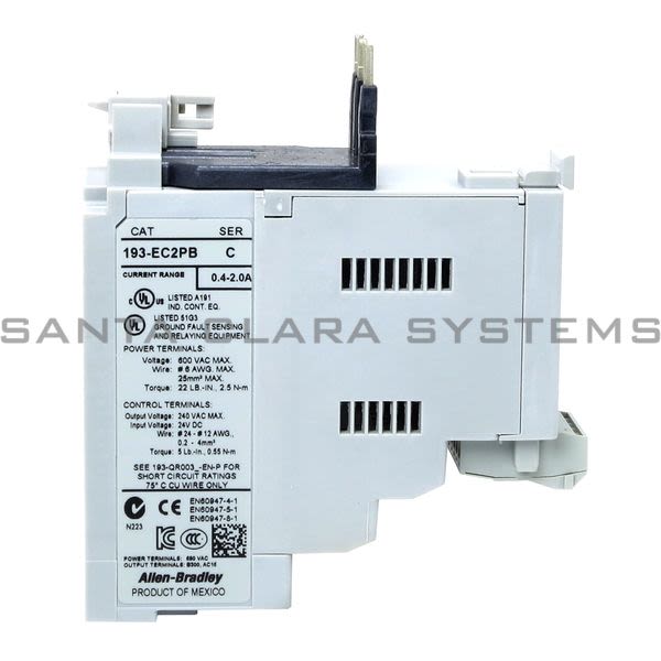 Allen Bradley 193-EC2PB Overload Relay Product Image