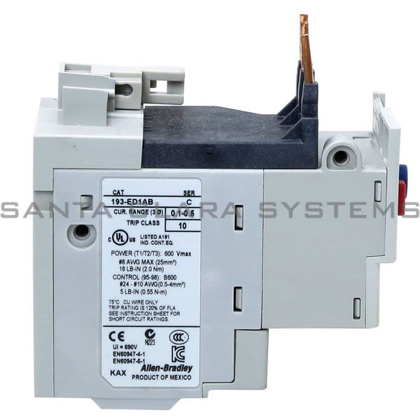 Allen Bradley 193-ED1AB Overload Relay Product Image