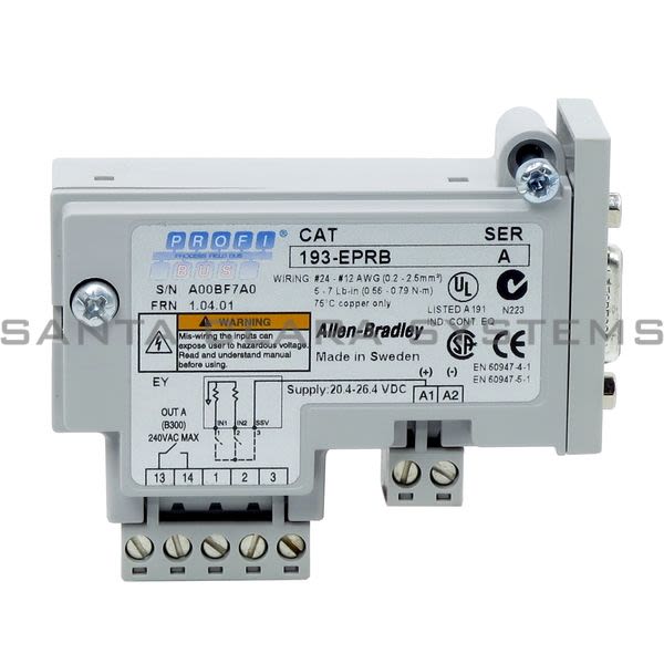 Allen Bradley 193-EPRB E1 Plus PROFIBUS & Protection Module Product Image