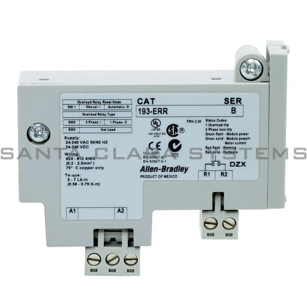 Allen Bradley 193-ERR E1 Plus Remote Reset Module Product Image
