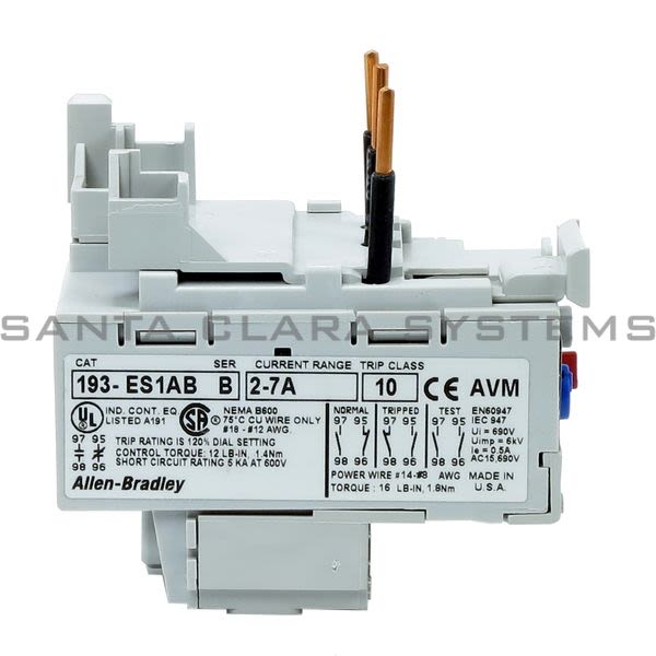 Allen Bradley 193-ES1AB Overload Relay Product Image