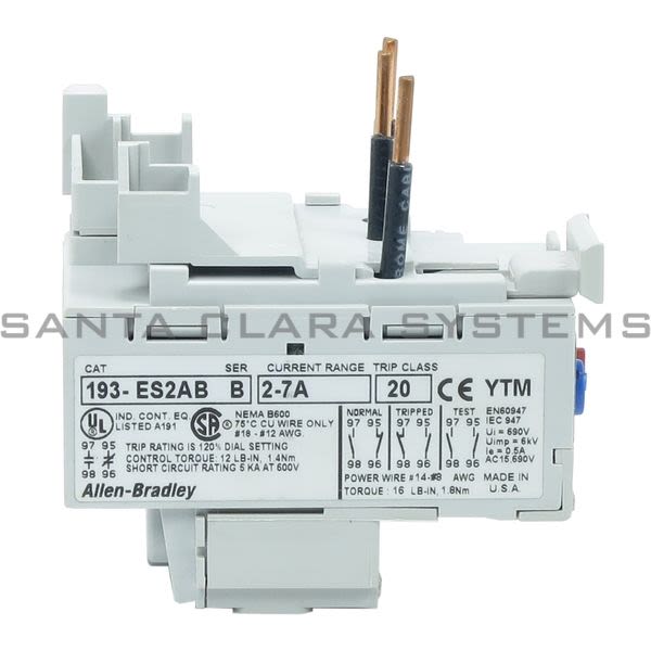 Allen Bradley 193-ES2AB Overload Relay Product Image